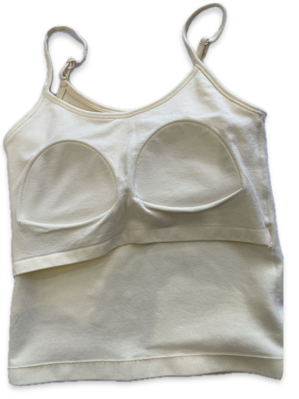 Urban Basic Women’s Yellow Ribbed Tank Top Built-In Support Slim Fit Small - Picture 6 of 14